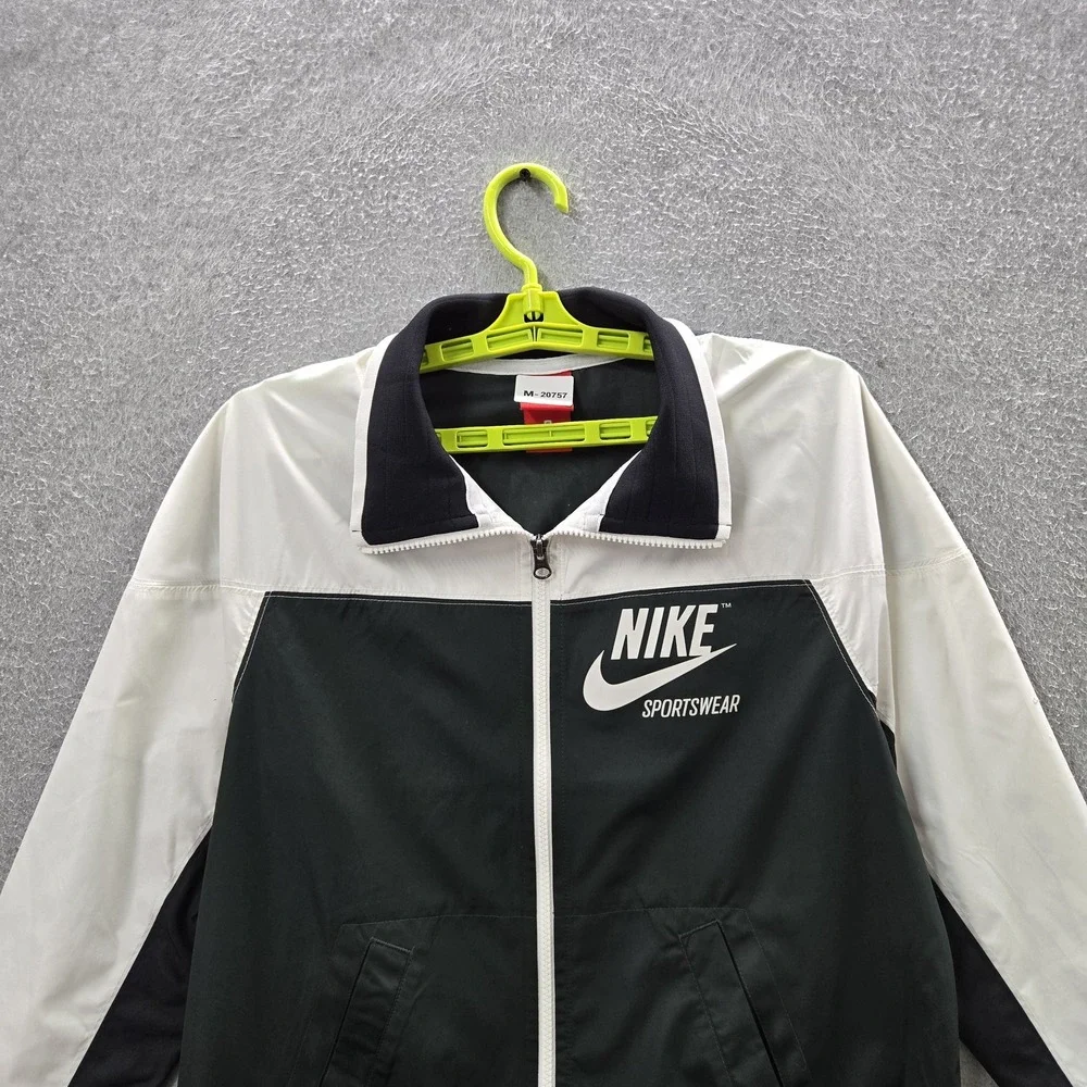 Nike Women Jacket S White Colorblock Activewear NSW Archieve Track READ